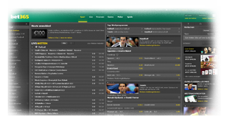 bet365 intuitiv navigierbare Webseite